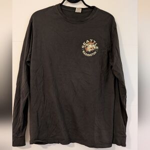 Seattle Washington Black Long Sleeve Graphic Tee